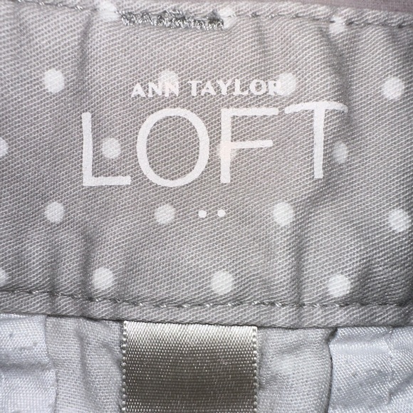 Ann Taylor Gray Polka Dot Women's Shorts - Picture 3 of 8